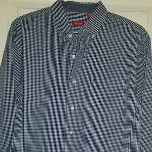 IZOD mens dress shirt size Large